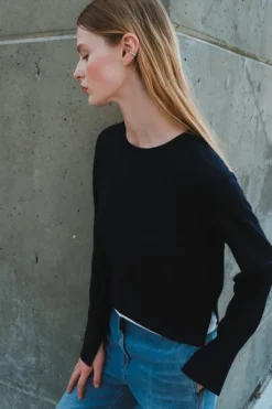 Saint Art Elodie Layered Crewneck Sweater in^ Sweaters