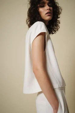 Saint Art Soraya Cap Sleeve Top in^ Tops