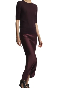 Saint Art Talia Charmeuse Skirt in^ Pants, Shorts, & Skirts