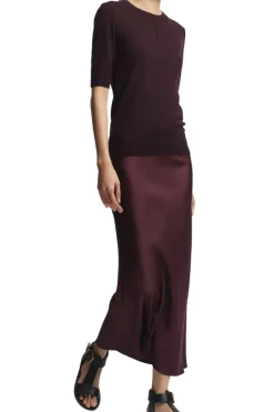 Saint Art Talia Charmeuse Skirt in^ Pants, Shorts, & Skirts
