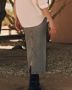 The Great Column Skirt in Monterey Wash^ Pants, Shorts, & Skirts