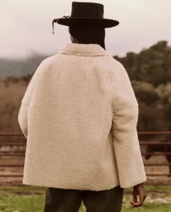 The Great Cropped Plush Car Coat in^ Blazers & Outerwear