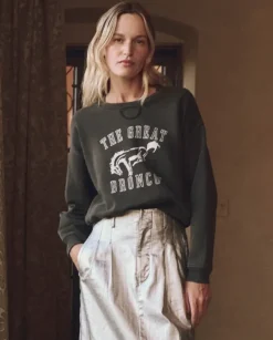 The Great League Sweatshirt in with Bucking Bronco Graphic^ Tops