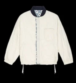The Great Reversible Ultra Light Down Puffer in Falling Daisy - Cream^ Blazers & Outerwear