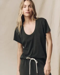 The Great Slim U neck Tee^ Tops