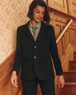 The Great Velvet Trimmed Smoking Jacket in^ Blazers & Outerwear