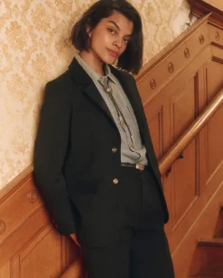 The Great Velvet Trimmed Smoking Jacket in^ Blazers & Outerwear