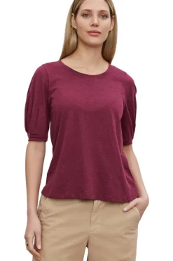 VELVET Anabelle Cotton Slub Tee in^ Tops