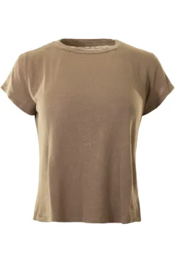 VELVET Casey Linen Short Sleeve Tee^ Tops