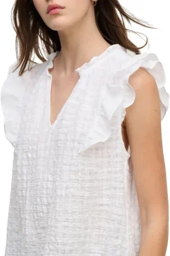 VELVET Eva Textured Cotton Gauze Top in^ Tops