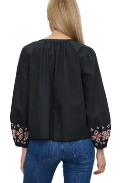 VELVET Paola Embroidered Top in^ Tops