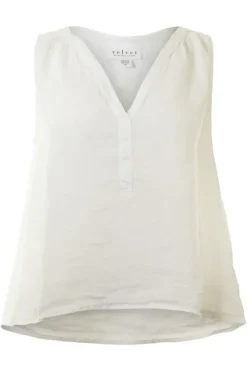 VELVET Tacy Linen Sleeveless Top^ Tops
