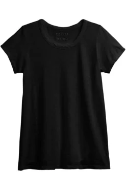 VELVET Tilly Cotton Slub Short Sleeve Crewneck T-shirt^ Tops