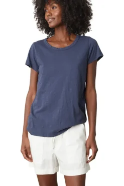 VELVET Tilly Cotton Slub Short Sleeve Crewneck T-shirt^ Tops