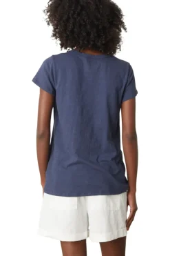 VELVET Tilly Cotton Slub Short Sleeve Crewneck T-shirt^ Tops
