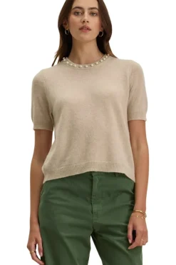 VELVET Yara Cashmere Crewneck Sweater in^ Sweaters
