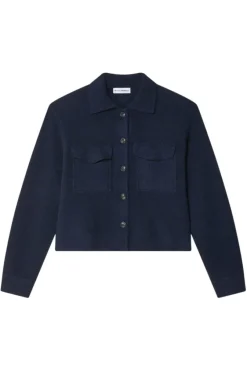 WHITE & WARREN Cashmere Cropped Shacket in^ Blazers & Outerwear