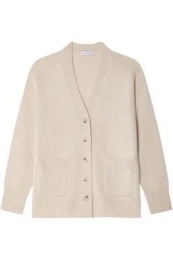 WHITE & WARREN Cashmere Luxe Pocket Cardigan in^ Sweaters