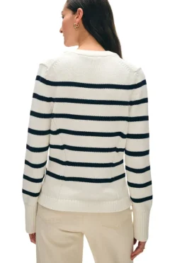 WHITE & WARREN Organic Cotton Waisted Cardigan in^ Sweaters