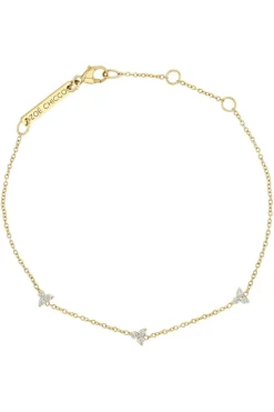 ZOE CHICCO 3 Diamond Trio Station Bracelet in 14k^ Bracelets