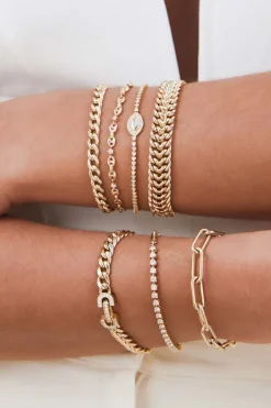 ZOE CHICCO 5 Prong Diamond Small Puffed Mariner Chain Bracelet in 14k^ Bracelets