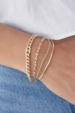 ZOE CHICCO 5 Prong Diamond Small Puffed Mariner Chain Bracelet in 14k^ Bracelets
