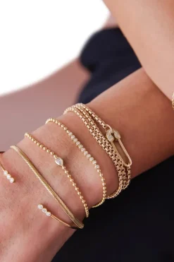 ZOE CHICCO Bezel Set Tennis Bracelet in^ Bracelets
