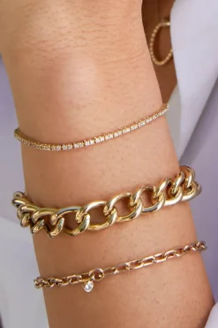 ZOE CHICCO Medium Square Oval Link Dangling Diamond Bezel Bracelet in 14k^ Bracelets